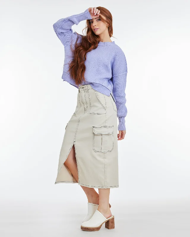 Flowy Fabric Moonlit Cargo Skirt