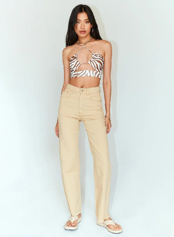 Wardrobe Refresh Joey Denim Jeans Beige