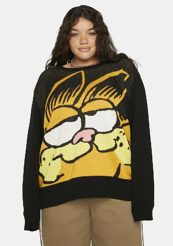 Step Ahead, Lead The Trend Plus Feline Fine Intarsia Sweater