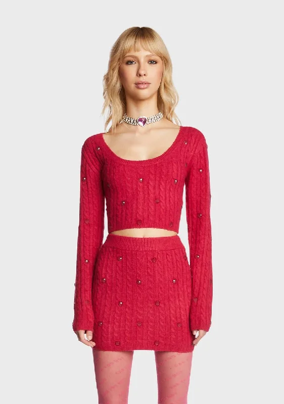 Stylish Savings Love In The Air Knit Sweater