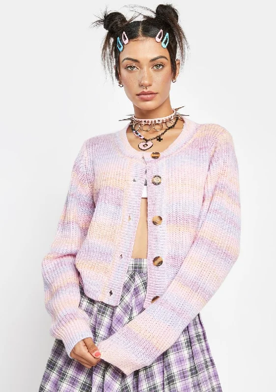 Discount Extravaganza Lavender Striped Sweater