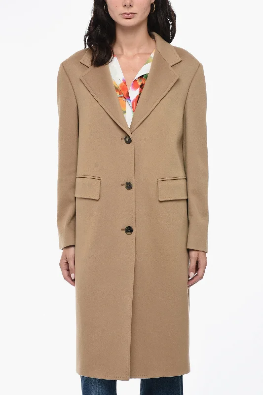 Limited Time Deal Alberto Biani Single Breasted Coat With Flap Pockets