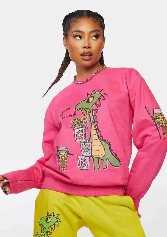 Fashion For Every Occasion Pea Head & Pot Head Crewneck Sweater