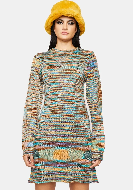 Dive Into Trendy Styles Matched With Me Sweater Dress