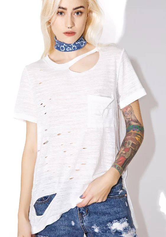 Modern Romance Tough As Nails Distressed Tee