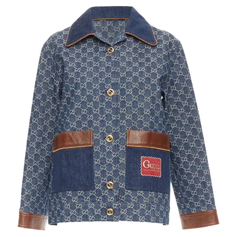 Athleisure Wear Promotion Gucci Epilogue Washed Organic Denim GG Monogram Coat