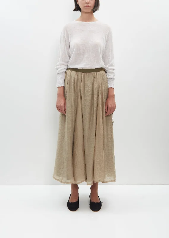 Break Fashion Norms Crinkle Long Skirt