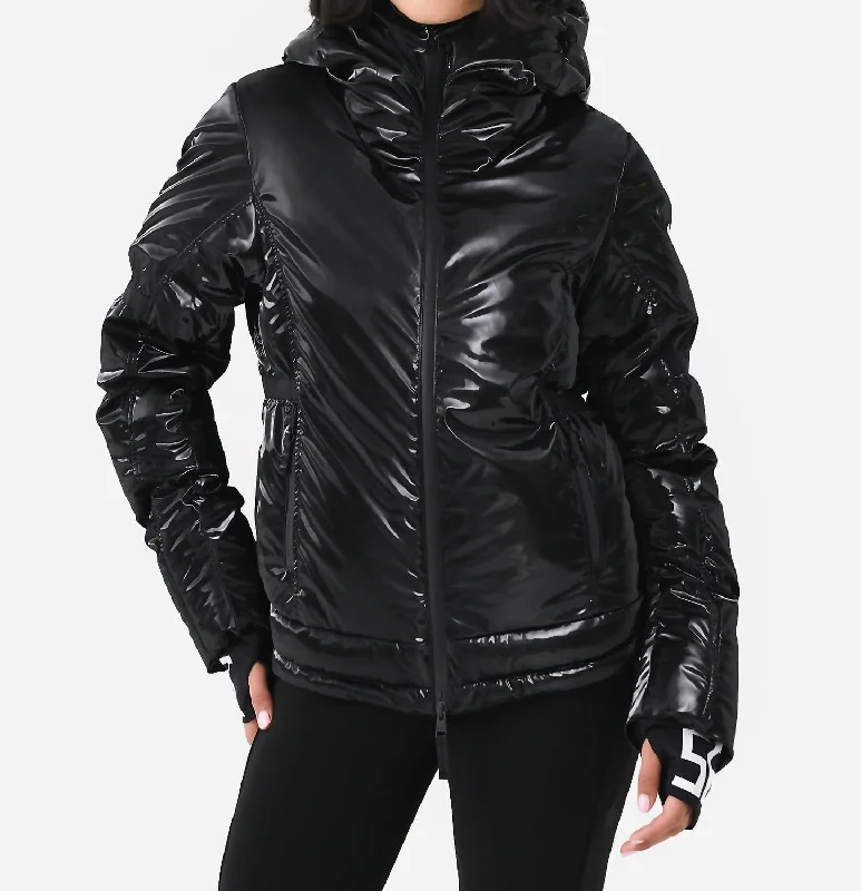 The Epitome Of Modern Women's Fashion Joanna Glam Ski Jacket In Black