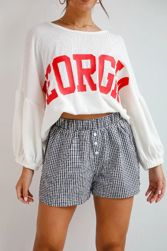 Current Trends Good Game Gingham Boxer Shorts