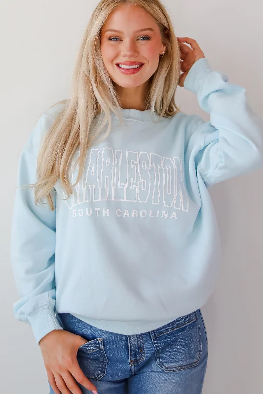 Signature Style Essentials Light Blue Charleston South Carolina Sweatshirt