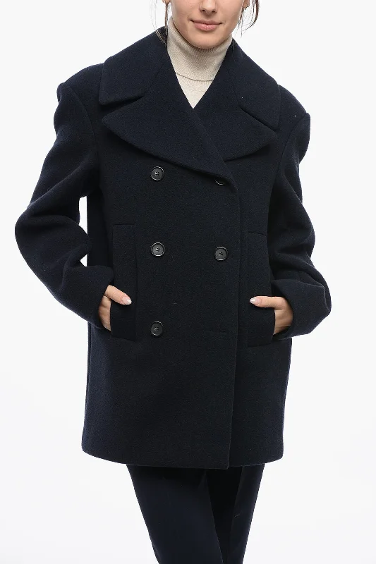 Wardrobe Update Sportmax Cashmere-Blended Double-Breasted Coat