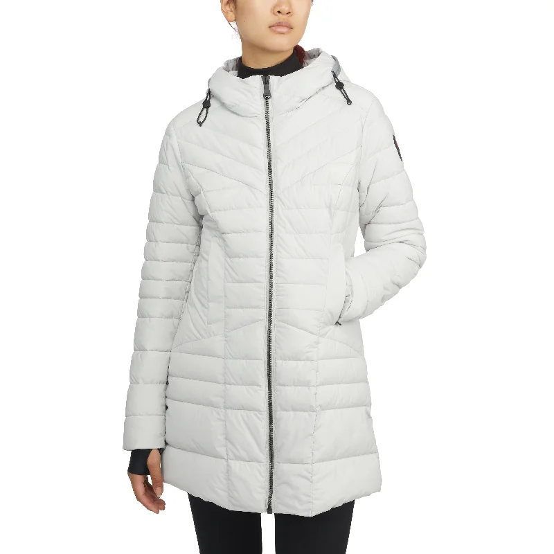 Fashion Sale Pajar Women's Cort Light Weight Stretch Fixed Hood Puffer with Reflective Trim