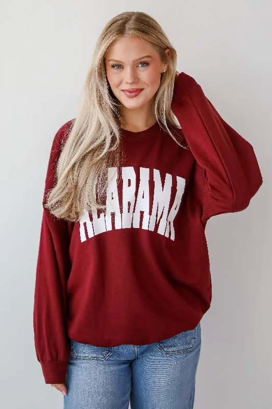 Effortless Everyday Wear Crimson Alabama Sweatshirt