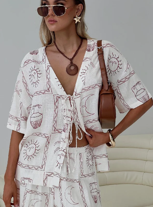 Playful Elegance Sun Dream Shirt Cream / Multi