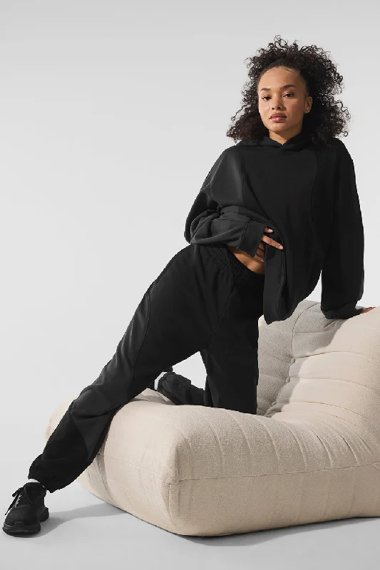 The Epitome Of Modern Women's Fashion Make Waves Sweatpant - Vintage Black Tonal