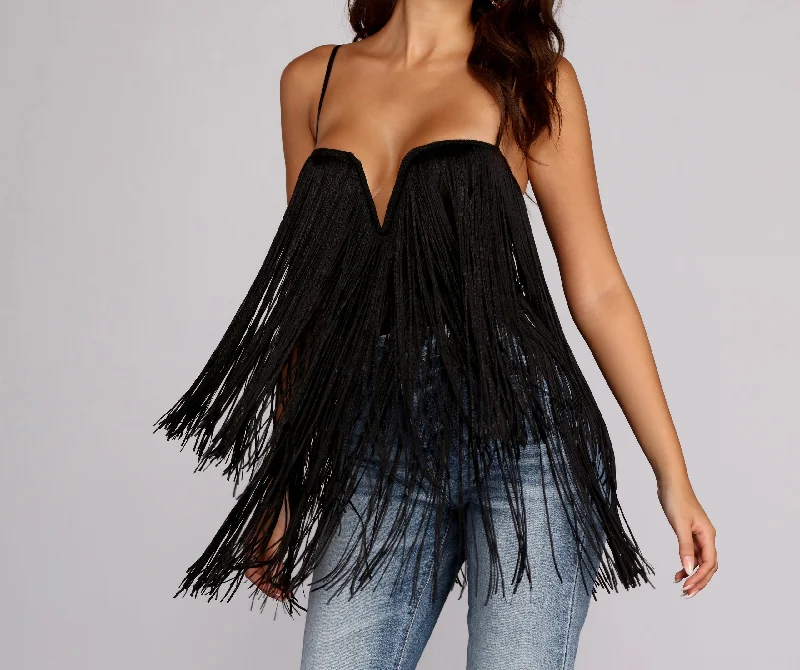 Effortless Everyday Wear Flow With The Fringe Bodysuit