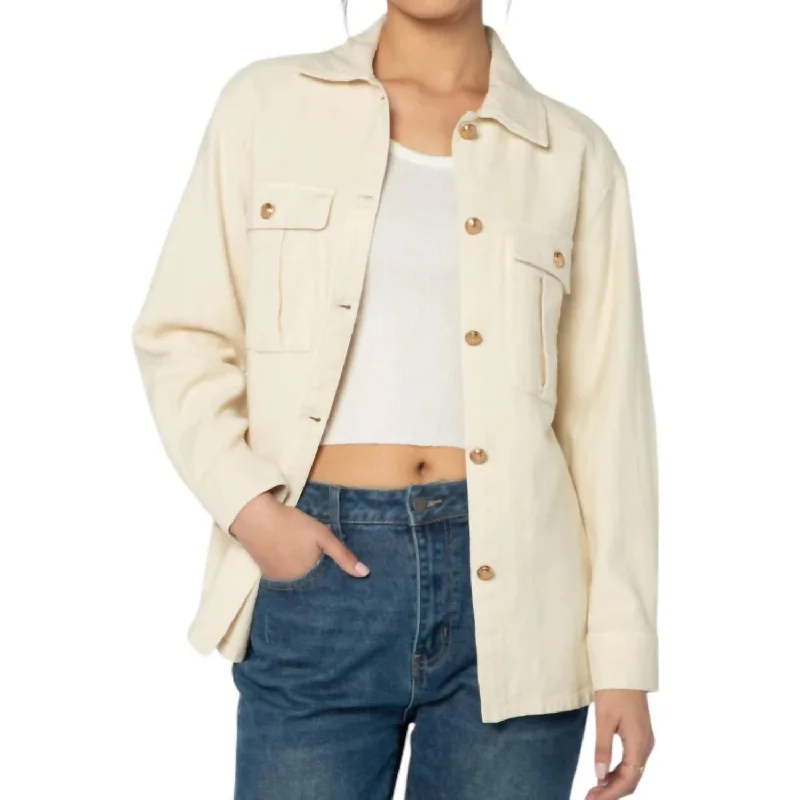 Premium Quality Garments Siri Jacket In Natural