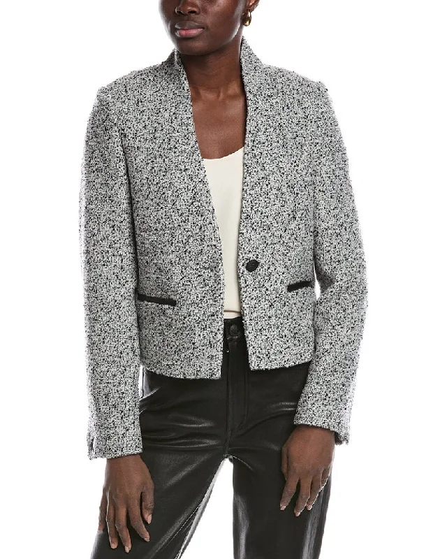 Holiday Glam rag & bone Pippa Tweed Wool-Blend Blazer