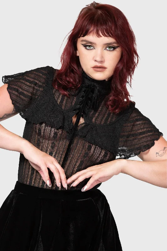 Sophisticated Cut Atala's Night Lace Top