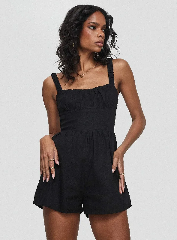 Cutting Edge Fashion Jurnee Playsuit Black