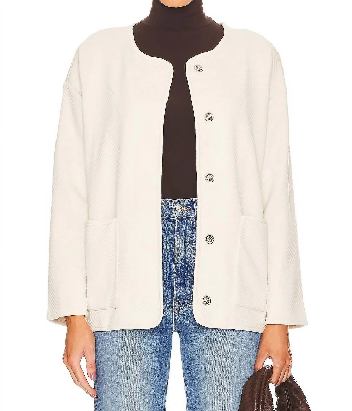 Fashion Sale Paris Knit Jacket In Natural