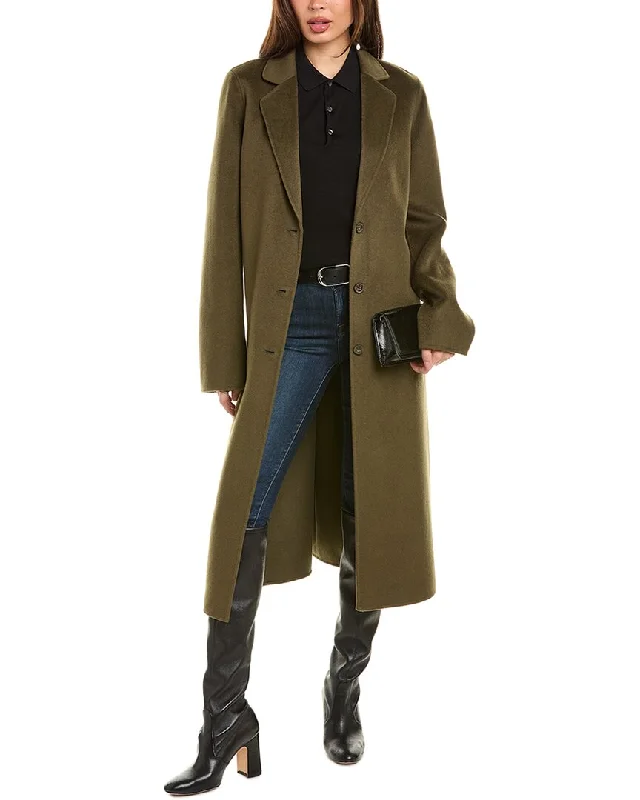 Chic Style, Always In Vogue Jason Wu Single-Breasted Long Wool & Cashmere-Blend Coat