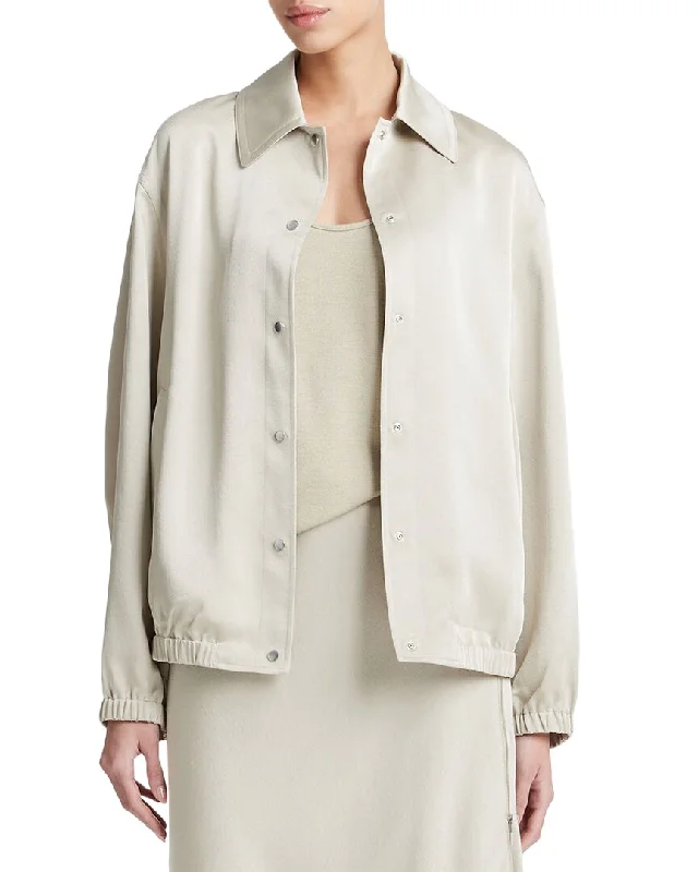 Wardrobe Essentials Vince Shine Snap Front Jacket