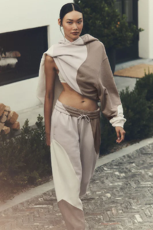 Trendy Threads Make Waves Sweatpant - Ivory/Bone/Gravel