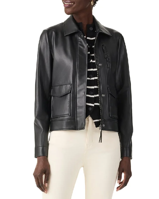 Dive Into Trendy Women's Fashion NIC & ZOE Faux Leather Downtown Jacket