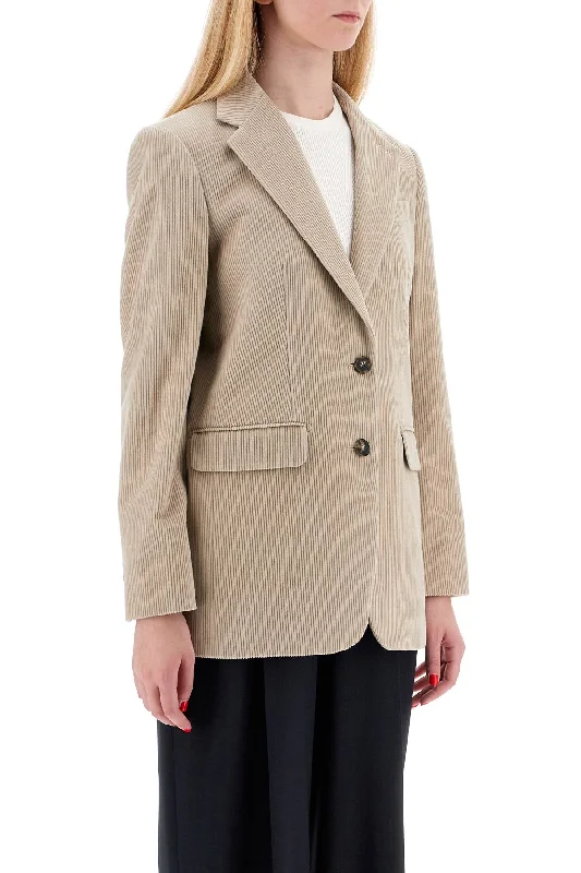 Exclusive Discounts Max Mara Single-Breasted Corduroy Blazer