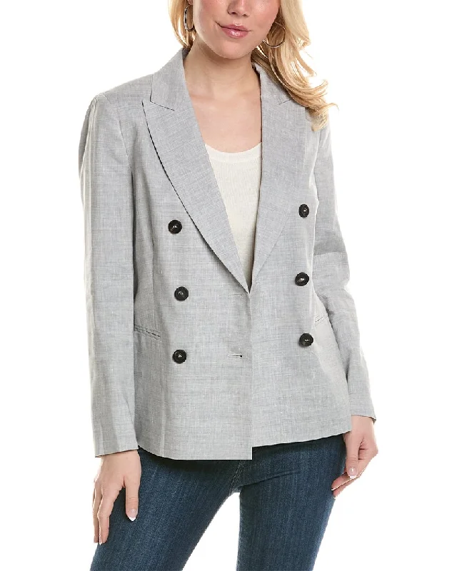 Clearance Event Peserico Double-Breasted Wool & Linen-Blend Jacket