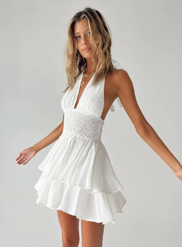 Hot Deals Averie Halter Romper White