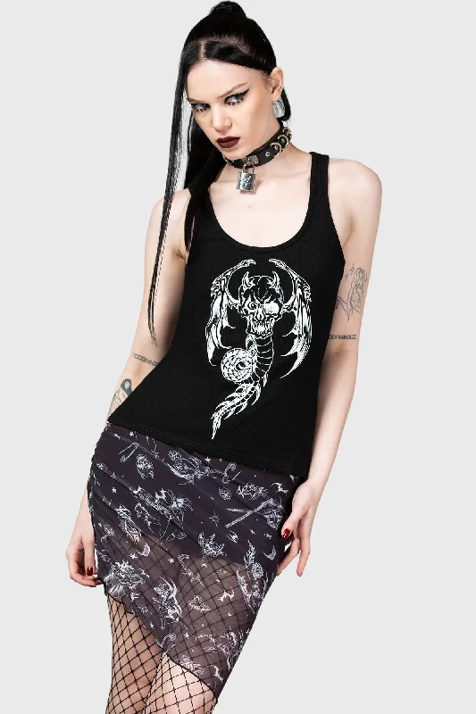 Casual Elegance Dazed Skull Mini Skirt