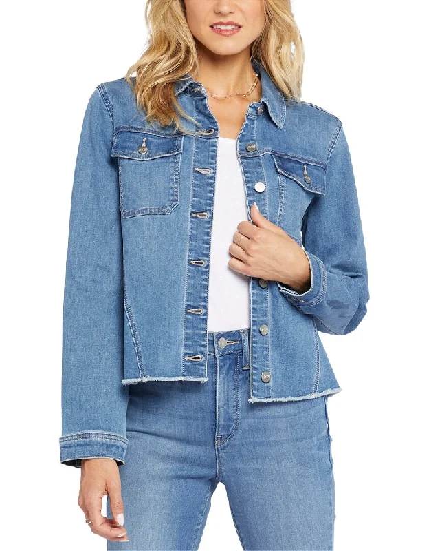 Trend Alert NYDJ Frayed Hem Denim Jacket