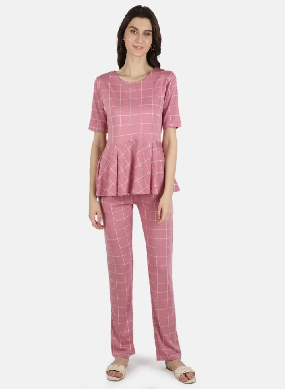 The Latest Trends Women Pink Printed Coordinate Set