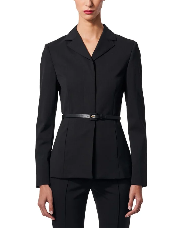 Style Versatile Women's Collection Carolina Herrera Snap Front Wool-Blend Jacket