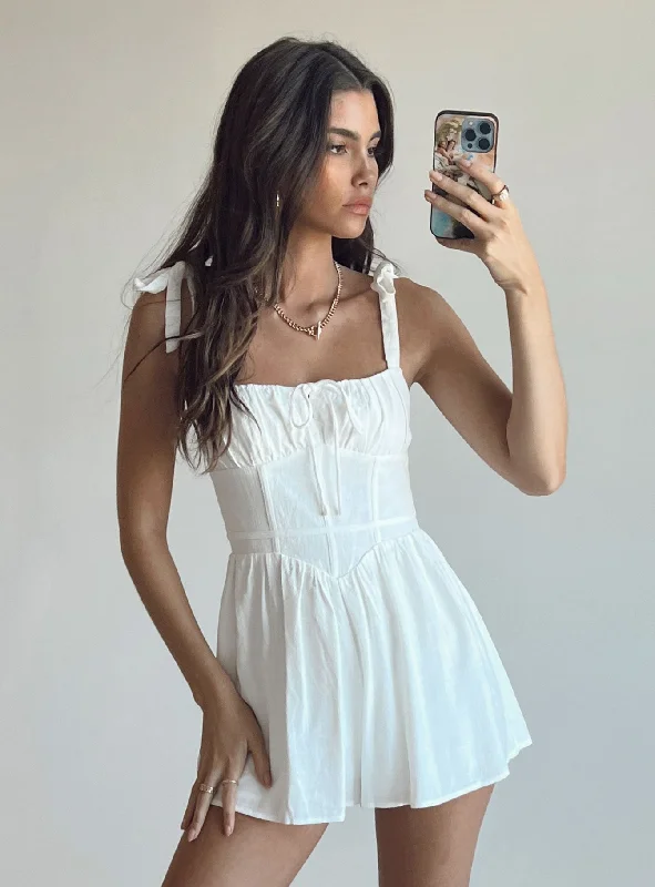 Trend Setting Wardrobe Lehanna Romper White
