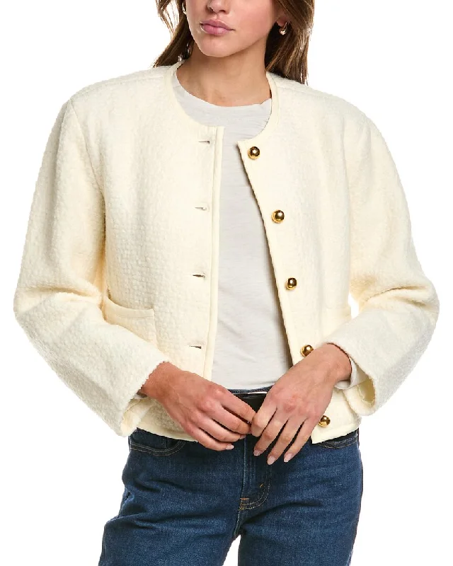 Brand Name Clothing Discount Extravaganza Femme Society Wool-Blend Jacket