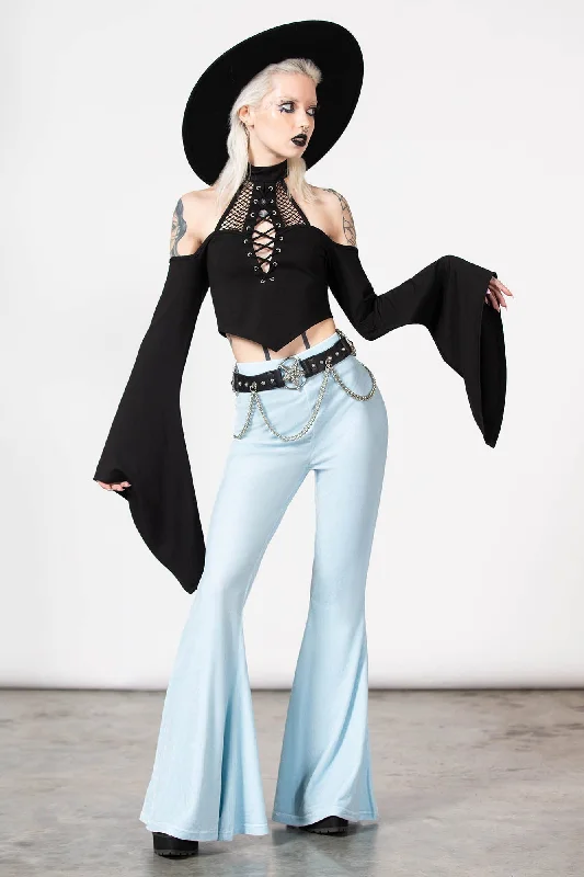 Sophisticated Outfits Moondance Bell Bottoms [PASTEL BLUE]