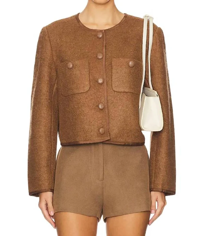 Comfort First Women's Fashion Calliope Jacket In Nutmeg