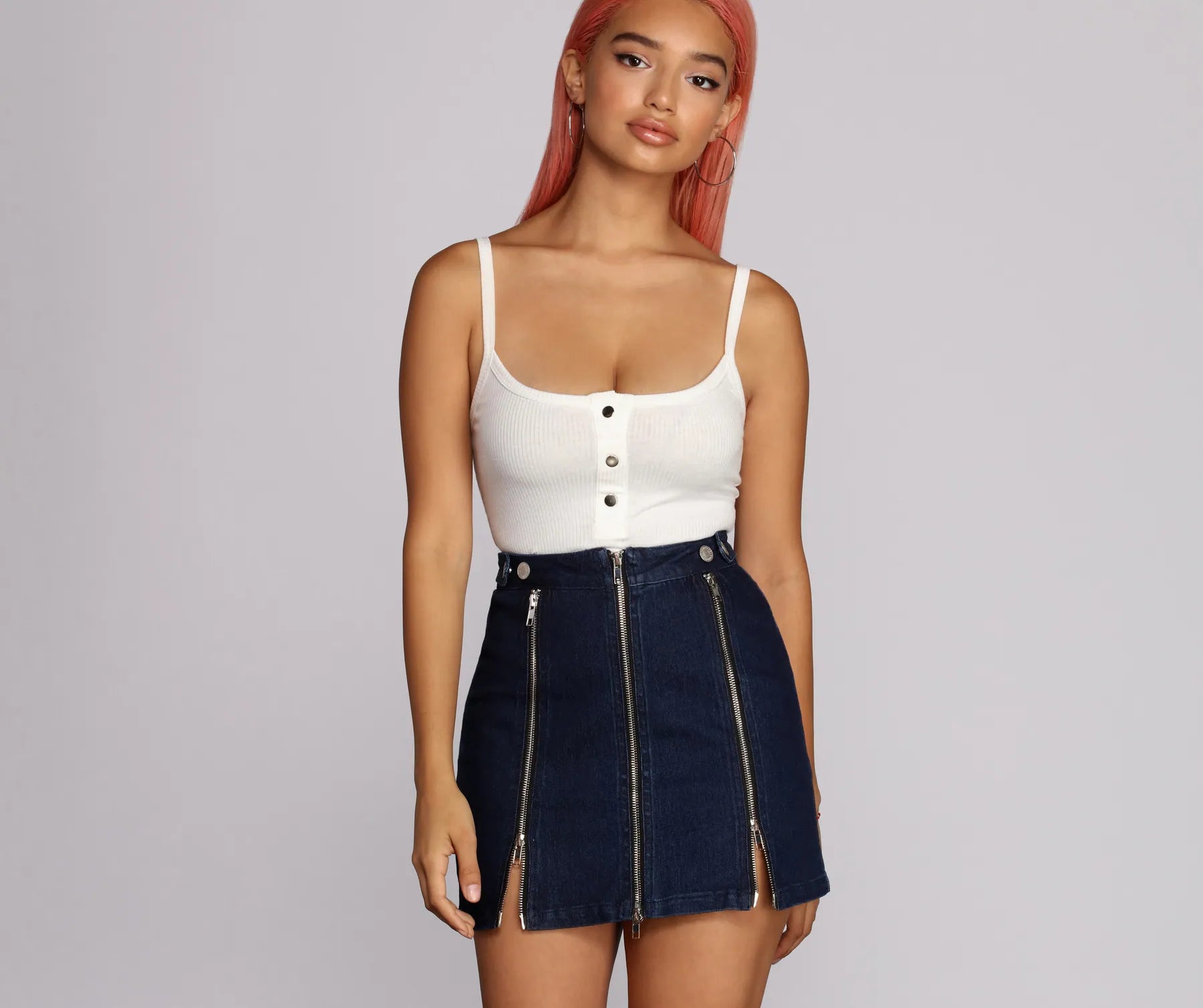 Urban Femme Streetwear Back To Basics Henley Bodysuit