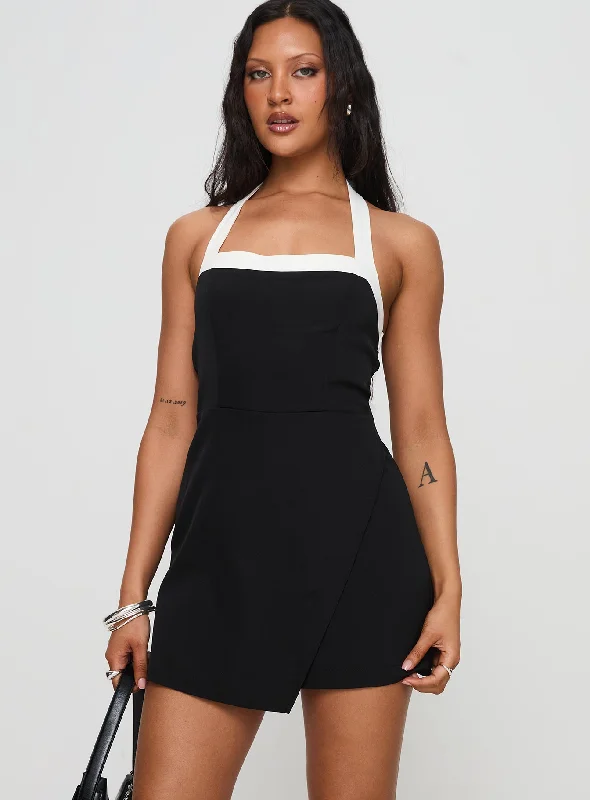 Athleisure Wear Special Offer Masonne Romper Black / White