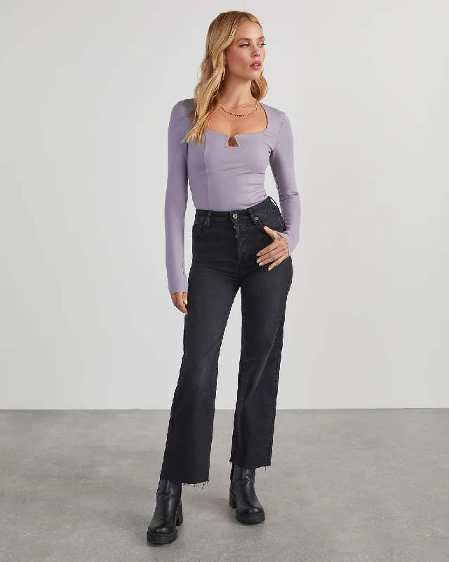 Step Ahead, Lead The Trend Hiram Notched Neck Bodysuit