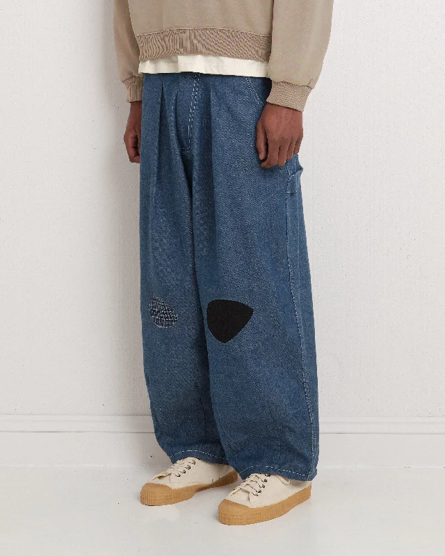 Trend Leading Collection Lush Carpenter Pants - Indigo Denim Scarecrow