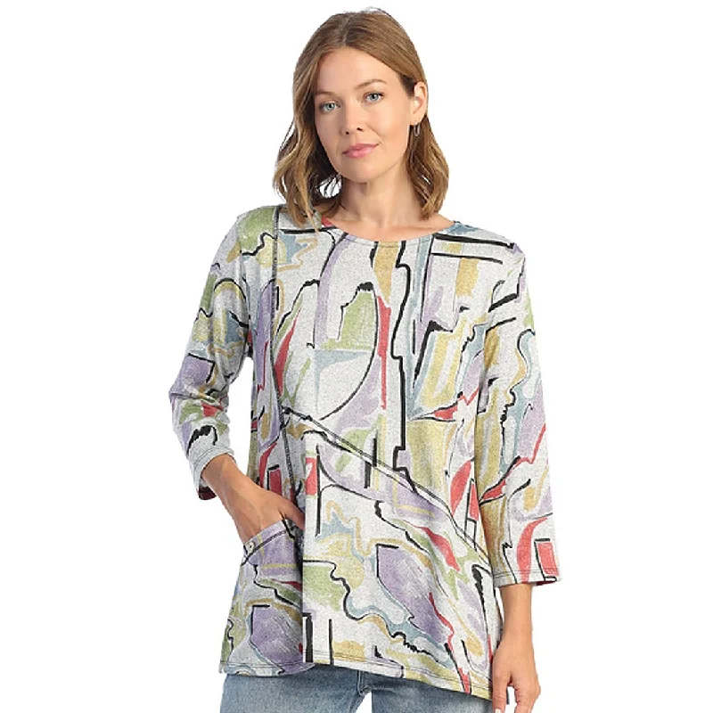 Formal Outfit “Catalina" Fine Knit Tunic Top - FQ1-1639 - 1X Only