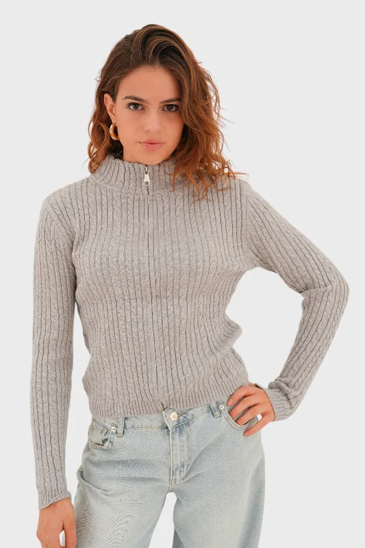 Effortless Chic Apparel "Ivy" vest grey