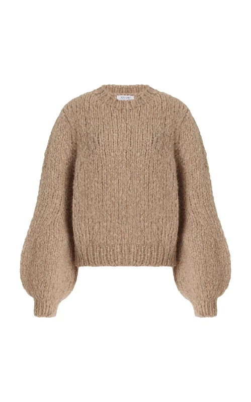 You'll Love Us Because Clarissa Knit Sweater in Camel Welfat Cashmere