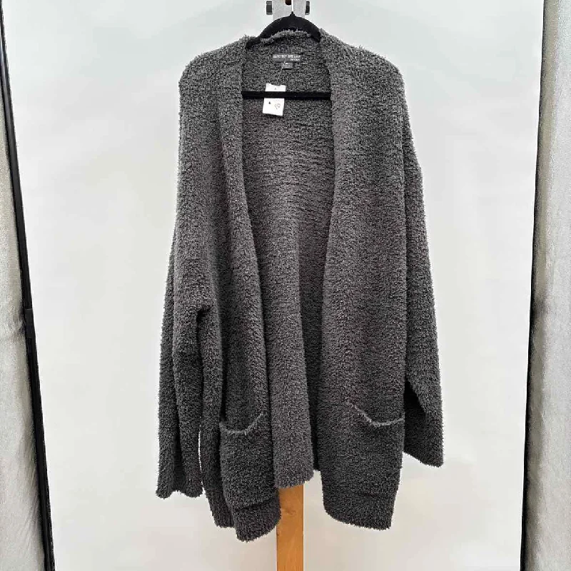 Forward Trendsetter Barefoot Dreams Women's Size 3X Charcoal Solid Cardigan
