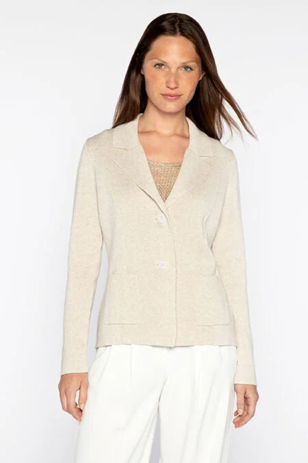 Stylish Savings Kinross Cashmere Fitted Notch Collar Cardigan