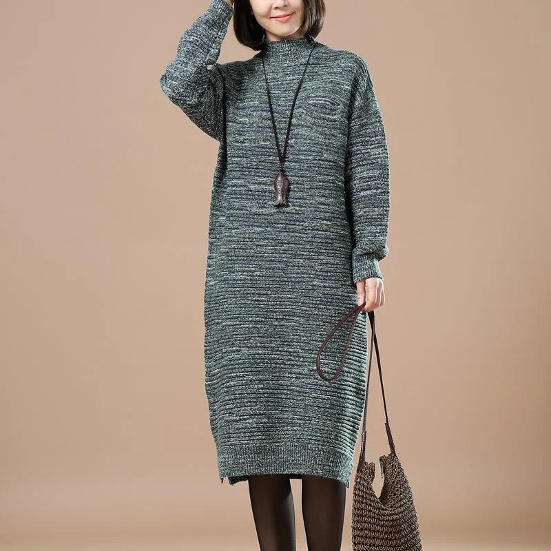Hot Deals Green women sweaters plus size knit winter dress